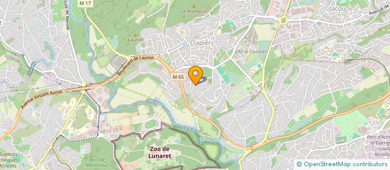 localisation de l'entreprise SCI CJD  CLAPIERS