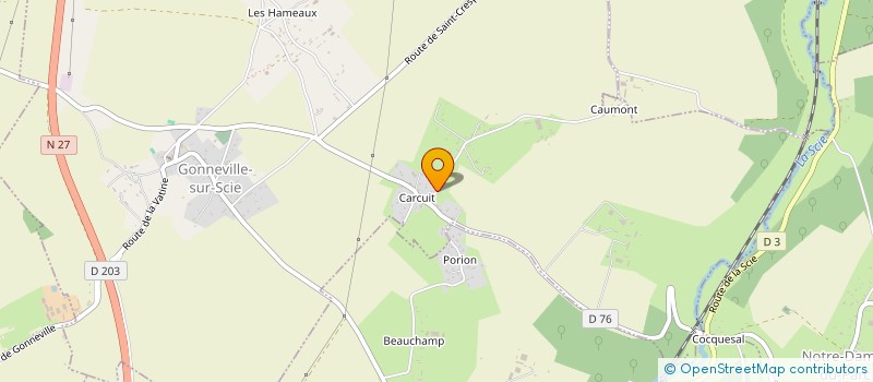 localisation de l'entreprise SCI CJD  GONNEVILLE-SUR-SCIE