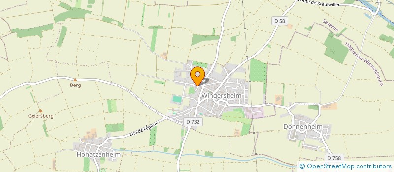 localisation de l'entreprise SCI CJEANRENEE  WINGERSHEIM LES QUATRE BANS