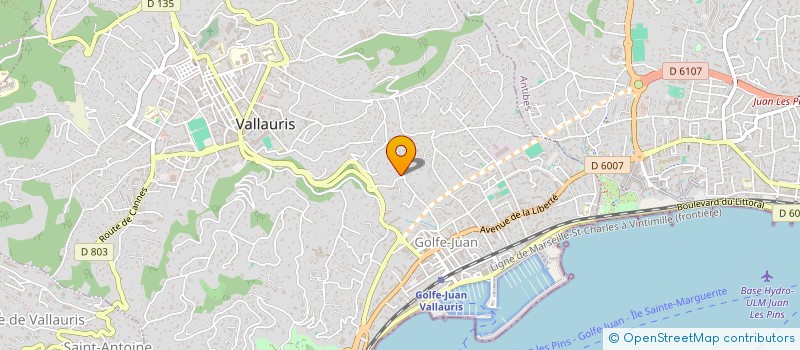 localisation de l'entreprise SCI CJF  VALLAURIS