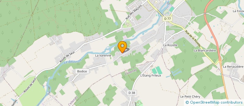 localisation de l'entreprise SCI CJF à CELLETTES