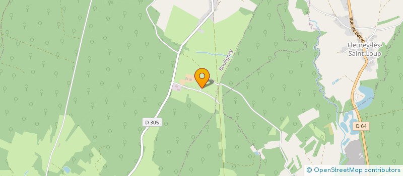 localisation de l'entreprise SCI CJF  BOULIGNEY