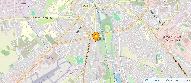 localisation de l'entreprise SCI CJJG  BOURGES