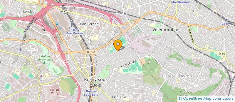 localisation de l'entreprise SCI CJL à ROSNY-SOUS-BOIS