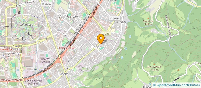 localisation de l'entreprise SCI CJL  POISAT