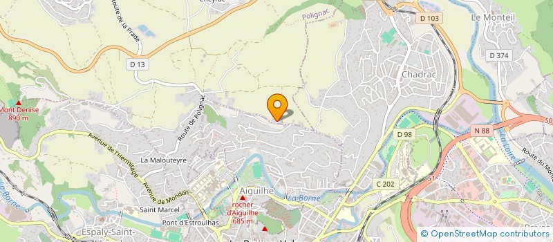 localisation de l'entreprise SCI CJL IMMO  POLIGNAC