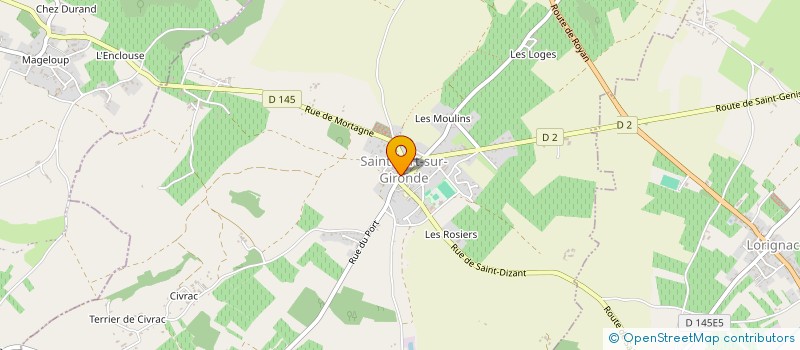 localisation de l'entreprise SCI CJLG  SAINT-FORT-SUR-GIRONDE