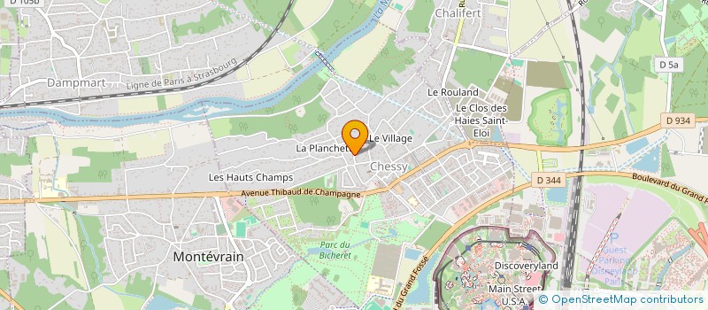 localisation de l'entreprise SCI CJM  CHESSY