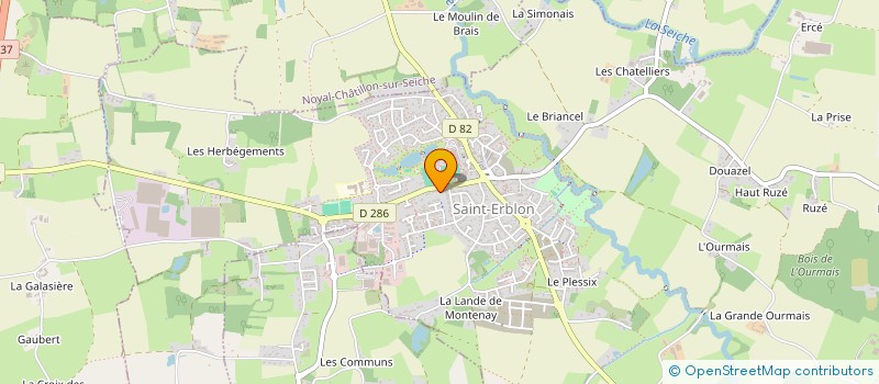 localisation de l'entreprise SCI CJM  SAINT-ERBLON