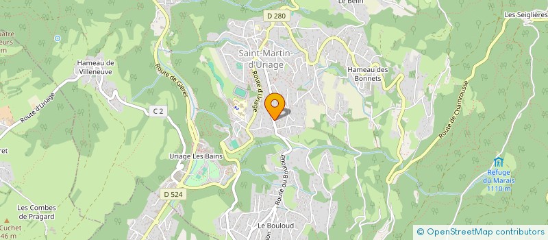 localisation de l'entreprise SCI CJM  SAINT-MARTIN-D'URIAGE