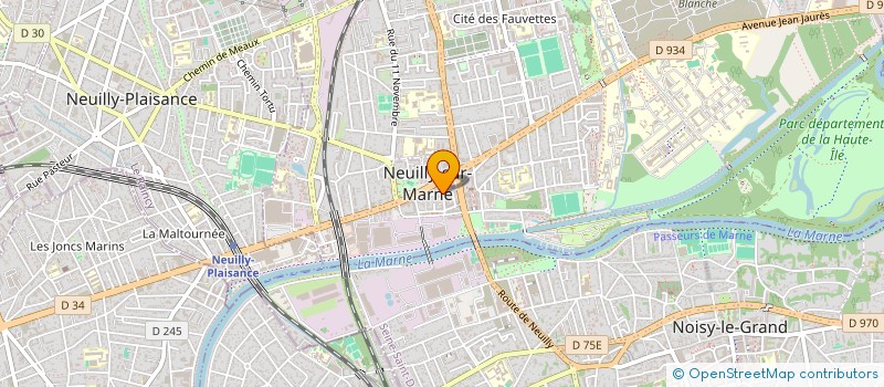 localisation de l'entreprise SCI CJM à NEUILLY-SUR-MARNE