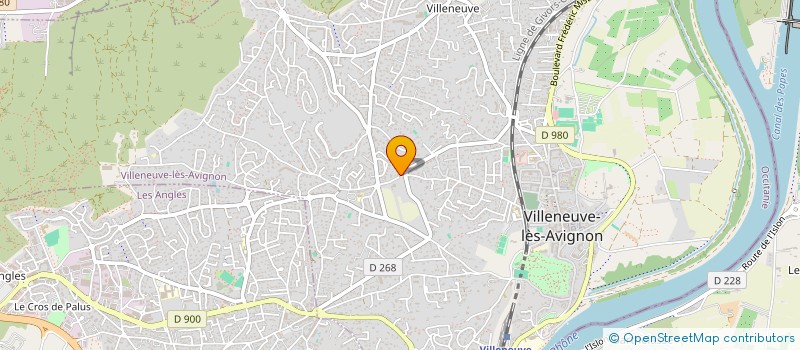 localisation de l'entreprise SCI CJM  VILLENEUVE LES AVIGNON