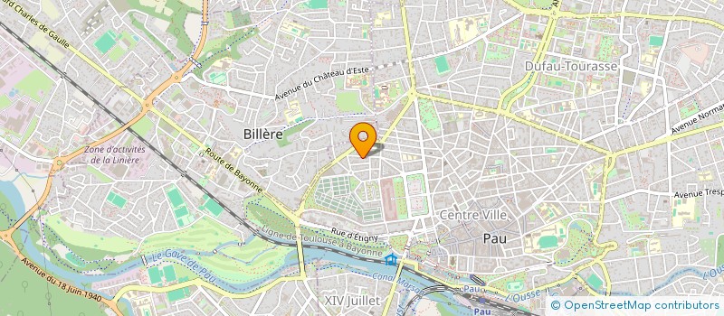 localisation de l'entreprise SCI CJM à PAU