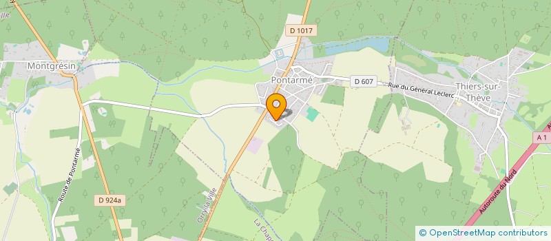 localisation de l'entreprise SCI CJM2  PONTARME