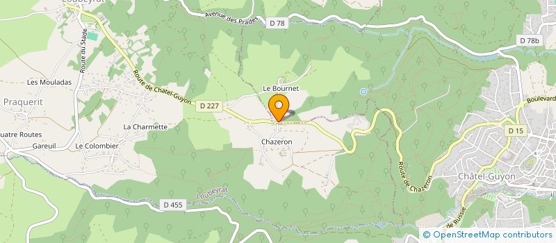 localisation de l'entreprise SCI CJMB  CHATEL-GUYON