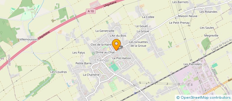 localisation de l'entreprise SCI CJMB à CHAINGY