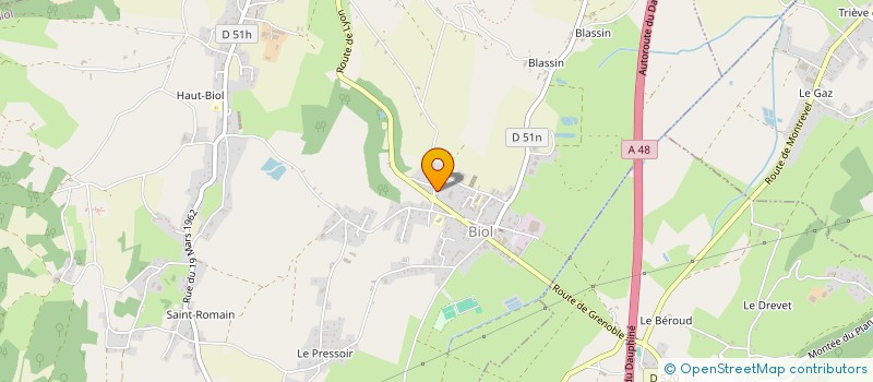 localisation de l'entreprise SCI CJMV  MONTREVEL