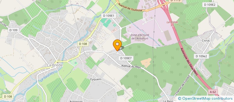 localisation de l'entreprise SCI CJNW  LA BREDE