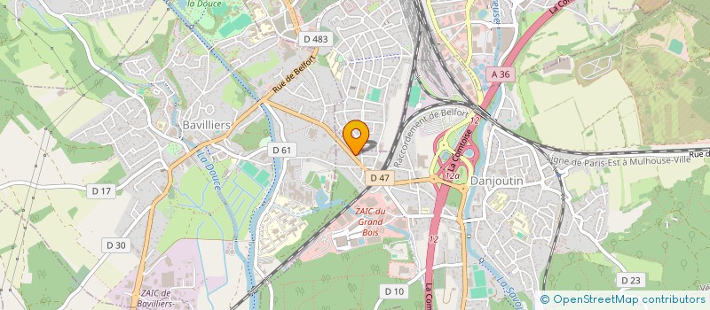 localisation de l'entreprise SCI CJOR à DANJOUTIN