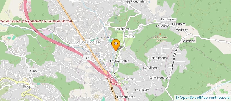 localisation de l'entreprise SCI CJP  LA BOUILLADISSE