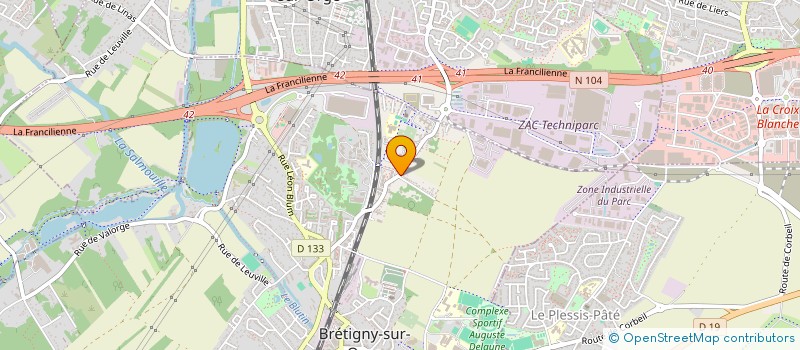 localisation de l'entreprise SCI CJP à BRETIGNY-SUR-ORGE