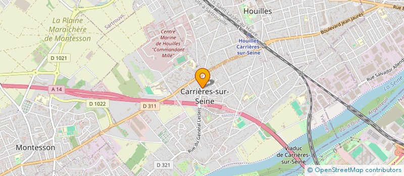 localisation de l'entreprise SCI CJP  CARRIERES-SUR-SEINE