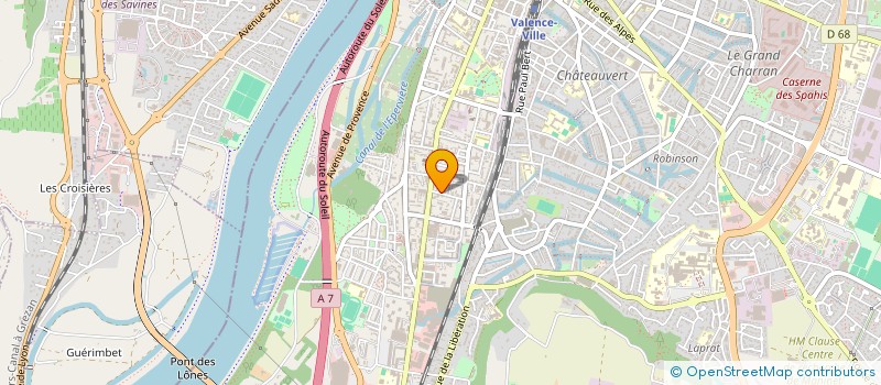 localisation de l'entreprise SCI CJP IMMOBILIER à VALENCE