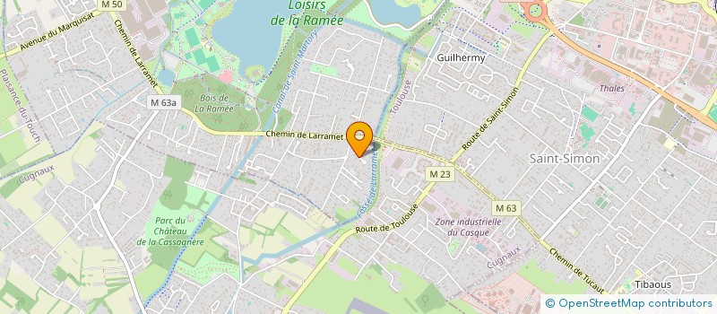 localisation de l'entreprise SCI CJP TOLOSA à TOURNEFEUILLE