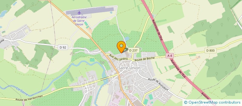 localisation de l'entreprise SCI CJPZT  SARRE-UNION