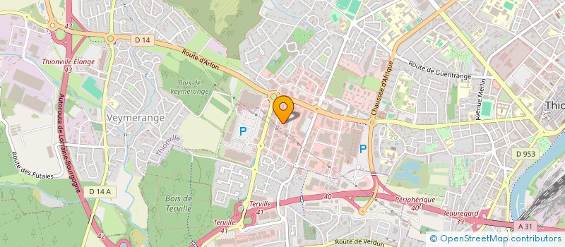 localisation de l'entreprise SCI CJR à THIONVILLE