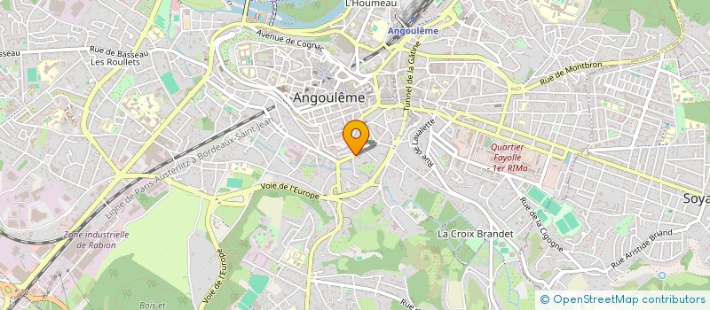 localisation de l'entreprise SCI CJR à ANGOULEME