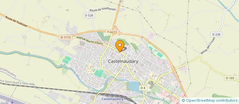 localisation de l'entreprise SCI CJR PYRENEES  CASTELNAUDARY