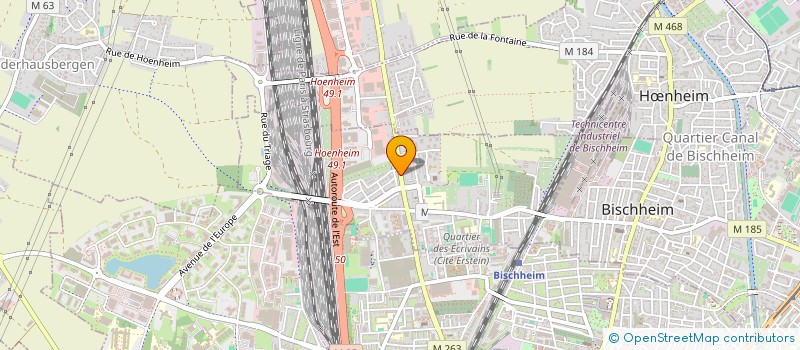 localisation de l'entreprise SCI CJRA  HNHEIM