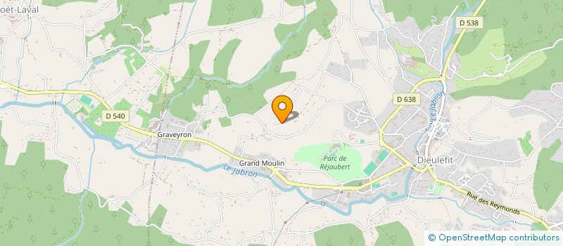 localisation de l'entreprise SCI CJS  DIEULEFIT