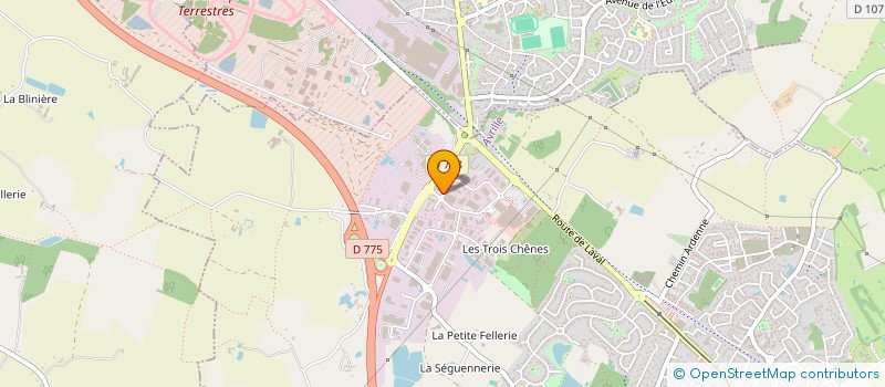 localisation de l'entreprise SCI CJS à AVRILLE