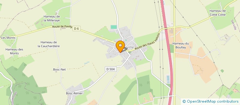 localisation de l'entreprise SCI CJS  SIERVILLE