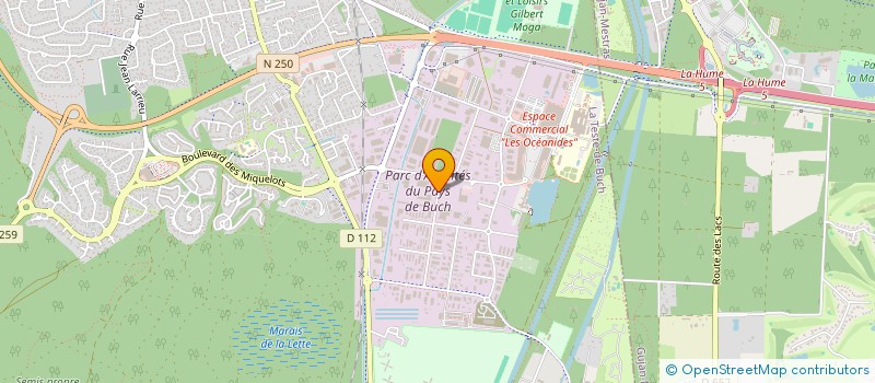 localisation de l'entreprise SCI CJTJV à LA TESTE-DE-BUCH