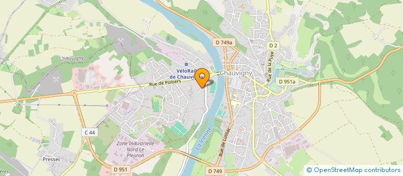 localisation de l'entreprise SCI CJVB  CHAUVIGNY