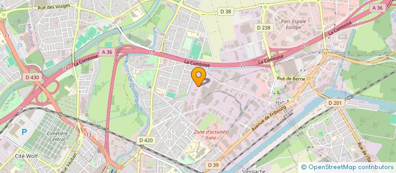 localisation de l'entreprise SCI CK IMMOBILIER  ILLZACH