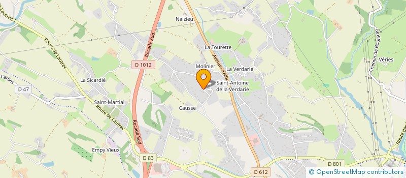 localisation de l'entreprise SCI CKA  CASTRES