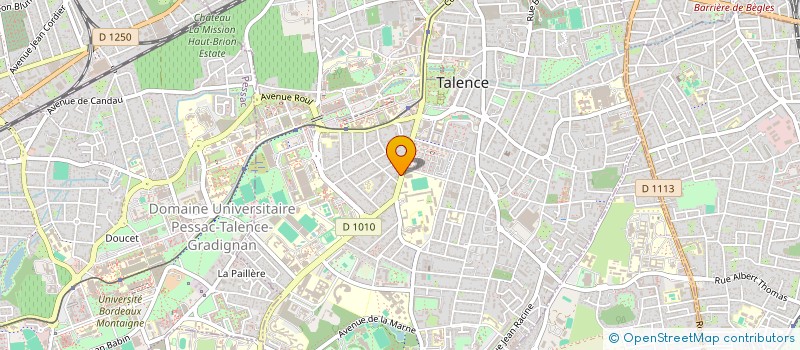 localisation de l'entreprise SCI CKB-CLM  TALENCE