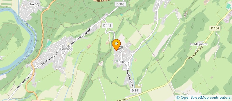 localisation de l'entreprise SCI CKD  PUGEY