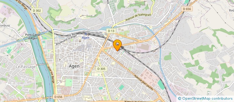 localisation de l'entreprise SCI CKM  AGEN