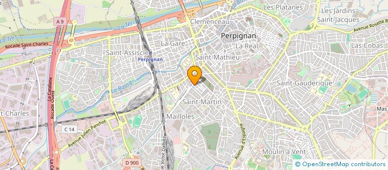 localisation de l'entreprise SCI CKRABL  PERPIGNAN