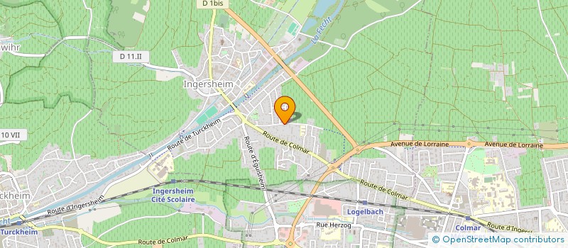 localisation de l'entreprise SCI CKS  INGERSHEIM