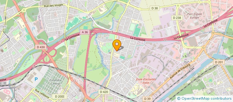 localisation de l'entreprise SCI CKSZ  ILLZACH