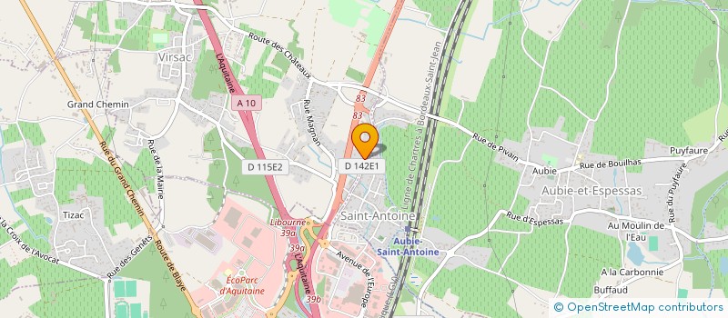 localisation de l'entreprise SCI CL  VIRSAC