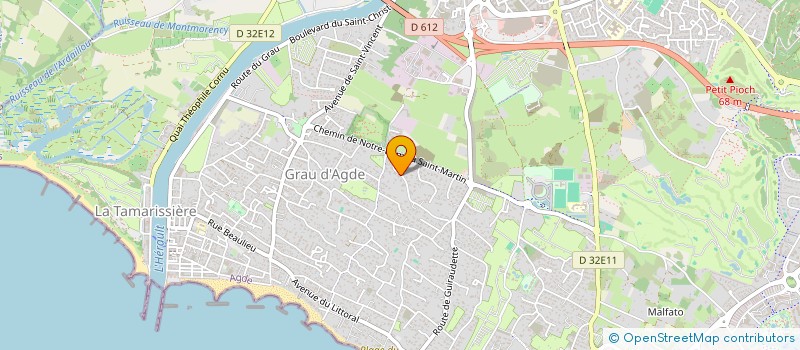 localisation de l'entreprise SCI CL.EM.IN  AGDE