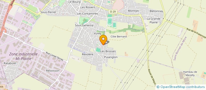 localisation de l'entreprise SCI CL2C  GENAS