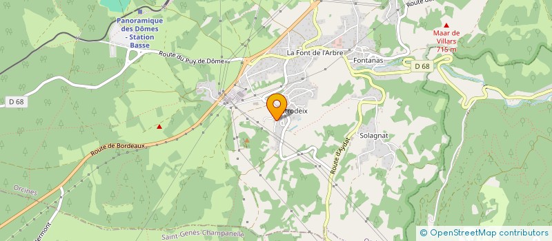 localisation de l'entreprise SCI CL2M  ORCINES